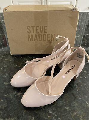 Steve Madden Girls Shoes Pretty Pump Blush Pink Patent Size 3