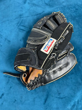 National Professional Model Wrist-O-Matic Leather Softball Glove N509 - Black