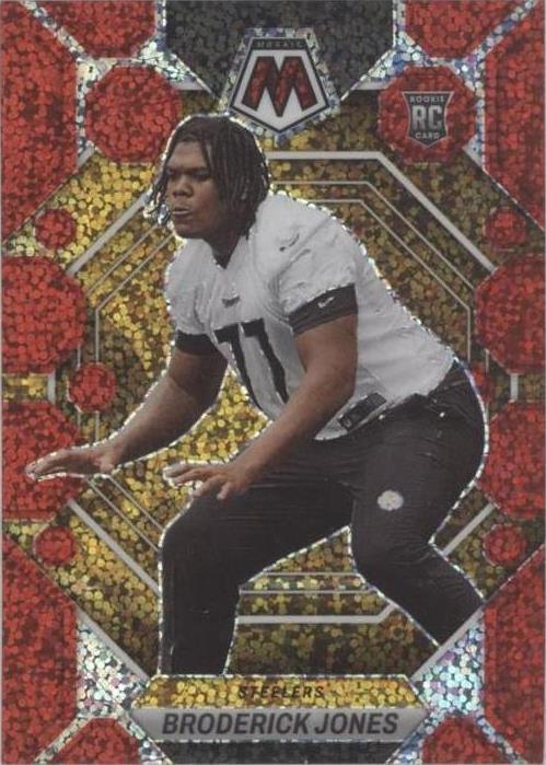 2023 Panini Mosaic - Rookies Broderick Jones #288 Red Sparkle