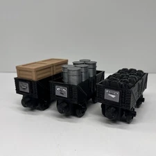 Wooden Railway  Compatible Black Cargo Trains  Custom Made