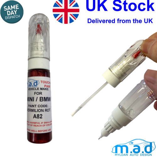 TOUCH UP PAINT FOR MINI / BMW VERMILION ROT A82 eBay