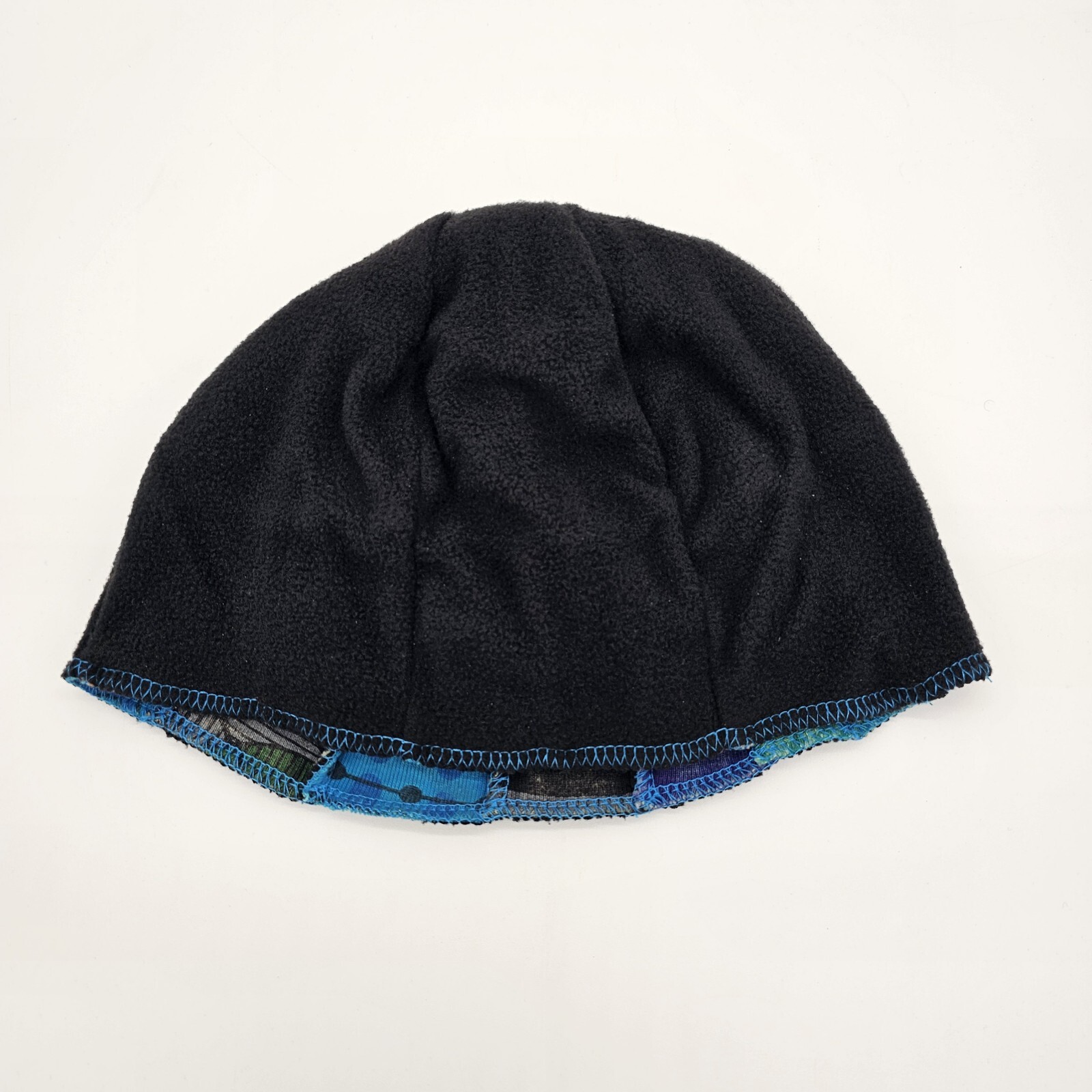 Handmade Patchwork Hobo Beanie Hat Arm Warmer Set… - image 6