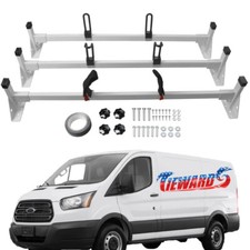 3 Bar Ladder Roof Racks For 2015-2024 Ford Transit 150 250 350 Cargo Van 750 Lbs