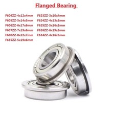 Miniature Deep Groove Ball Shielded Flanged Bearing F604ZZ-F635ZZ Bearing Steel