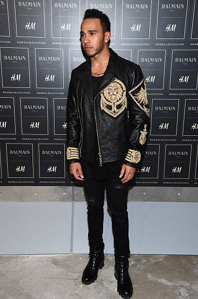 Lewis Hamilton Balmain Lederjacke H&m Formula One Racing
