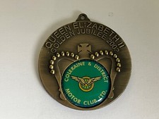Vintage Coleraine & District Motor Club Queen Elizabeth II Golden Jubilee Medal