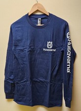 Official Husqvarna Navy Long Sleeve T-Shirt - Small Size