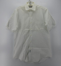 VINTAGE Saks Fifth Avenue Shirt Men 14 1/2 White Button Down Preppy 80s 90s 