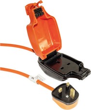 10M IP54 Outdoor Garden Waterproof 1 Gang Electrical Extension Cable Plug Lead