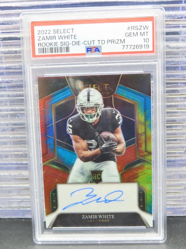 Zamir White Panini Select Rookie Signatures #RSZW Die-Cut Tie-Dye