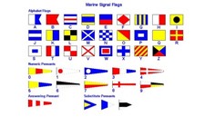MARINE International Naval Signal Flag - Marine Code -INDIVIDUAL CODE FLAGS