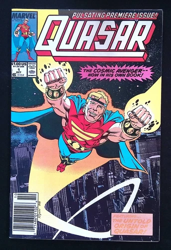 Quasar #1 Origin aka Marvel Boy Marvel Man Newsstand 1989 Marvel Comics VF 8.0