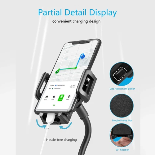Car Mount Adjustable Gooseneck Cup Holder Stand Cradle Universal Cell Phone US - Picture 8 of 13