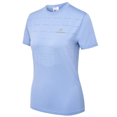 Newline NWL Riverside Seamless T-Shirt Laufshirt Sportshirt blau 500304 7204 WOW - Bild 1 von 4