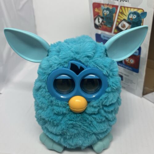 Hasbro Furby A Mind of Its Own Electronic Pet TEAL-Works- Used - In Original Box - Picture 13 of 13