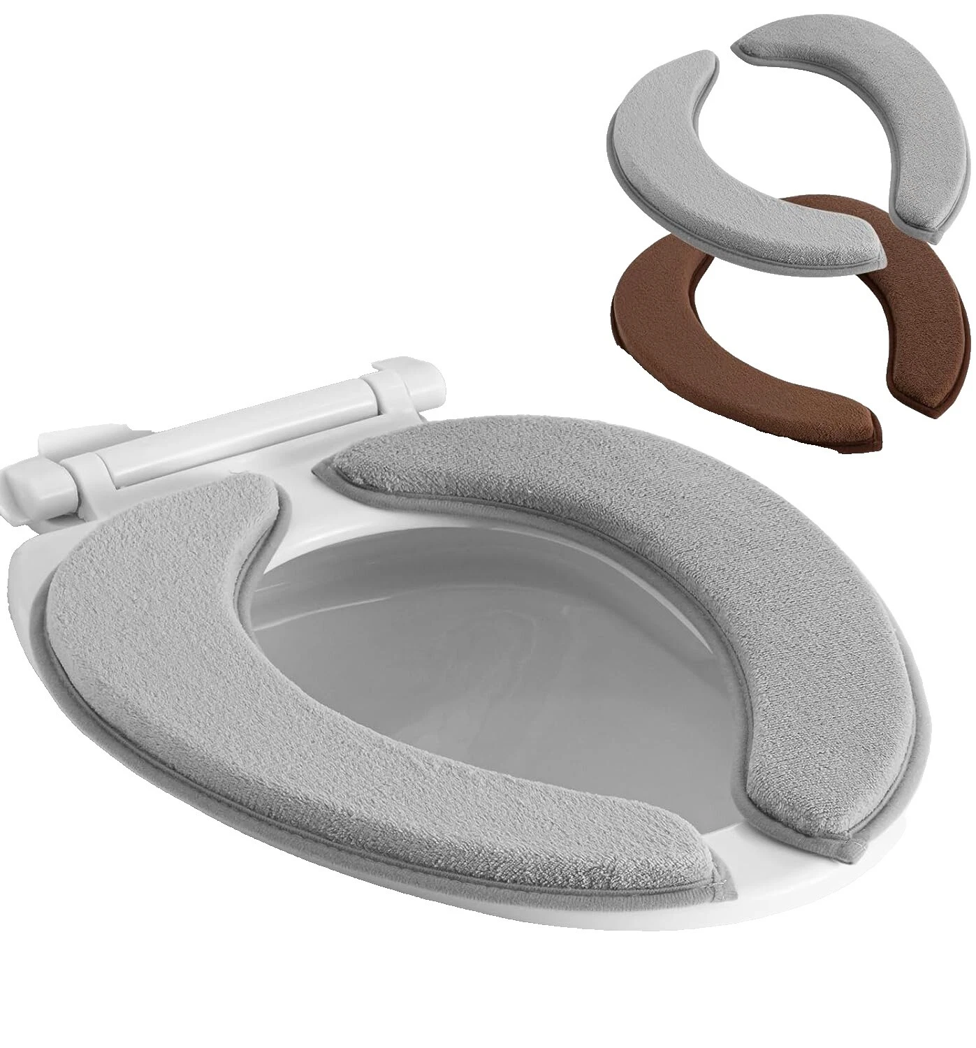 Fundas de Asiento de Inodoro de Baño Franela Cubre