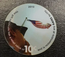 14E10   AAFES Pog  2010 U.S. ARMY Money About Uncir.