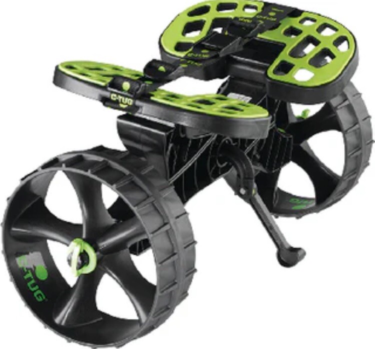 And Canoe Cart With Puncture Free Wheels, Fits In Hatch