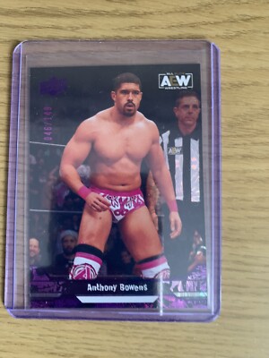 AEW Upper Deck 2023 ''PURPLE PYRO'' parallel - Anthony Bowens - selten! SP 046/149
