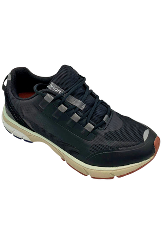 Vionic Edin Womens Mesh Lace Up Athletic Comfort Shoe Black Ebay 