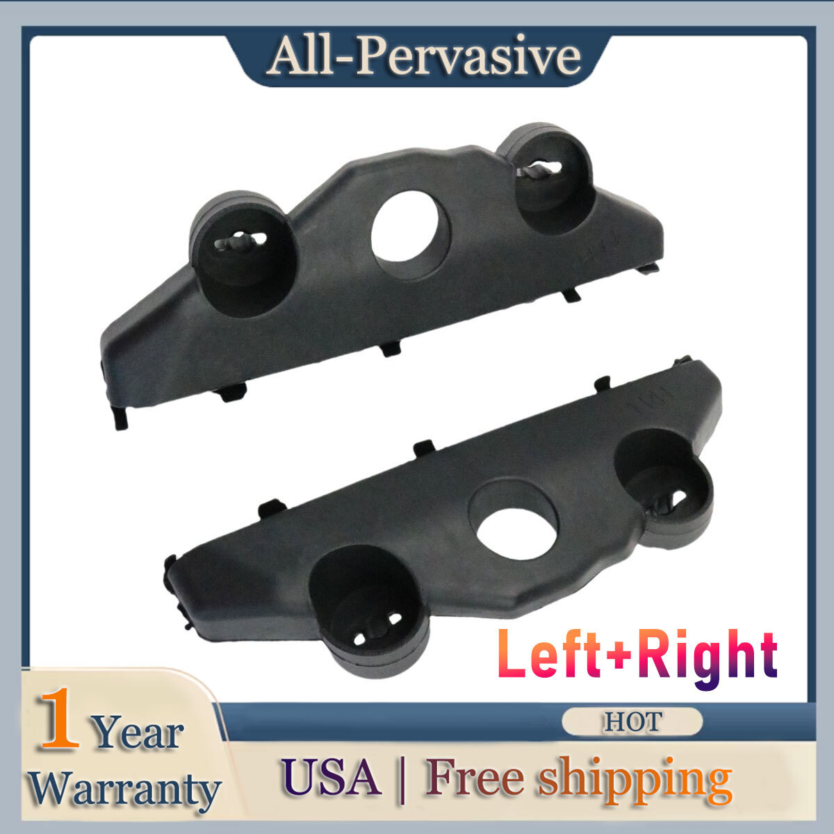 Nissan Versa 2020-2024 Front Bumper Bracket Set Left Right Pair