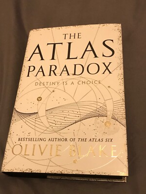 The Atlas Paradox Olivie Blake Stenciled Edge- Signed by Author - Hardcover