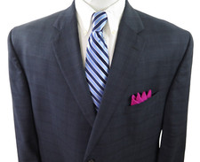 Daniel Cremieux Loro Piana Italy Men Check Blazer Jacket Sport Coat 46 R USA EUC