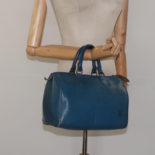LOUIS VUITTON Epi Speedy 25 Hand Bag Toledo Blue M43015 LV Auth BD1031 - Picture 22 of 22