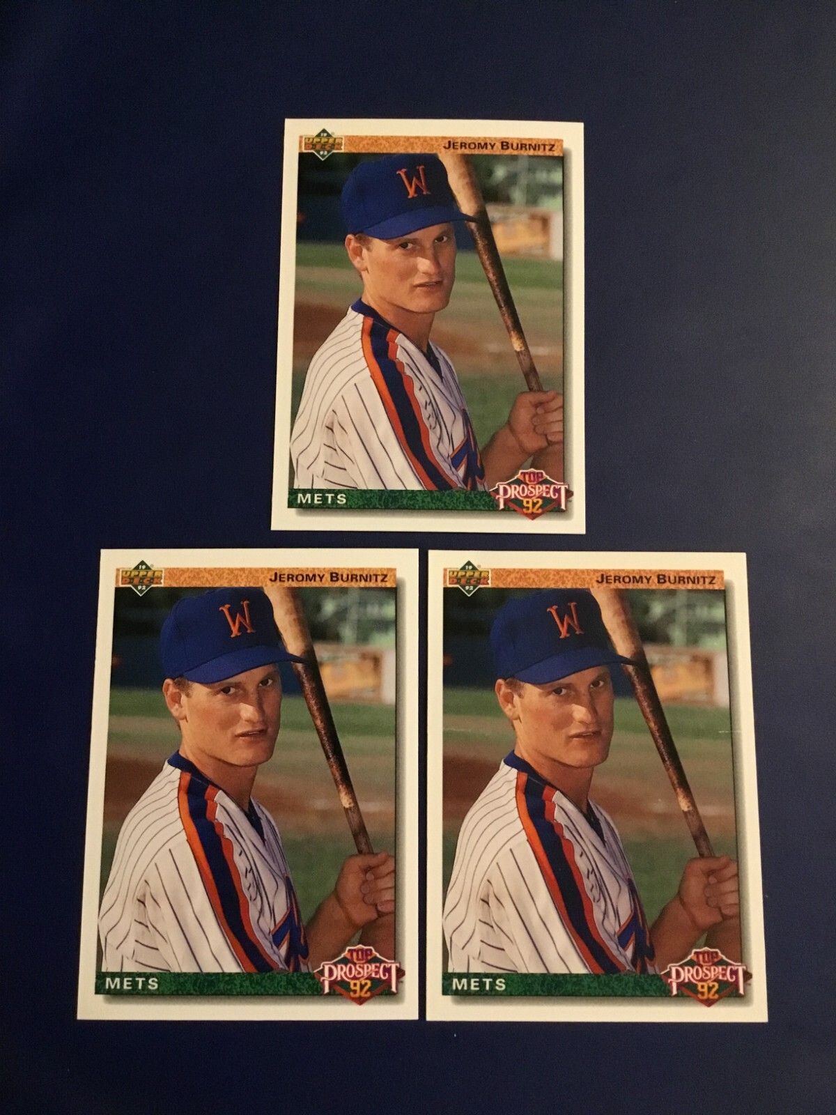 1992 Upper Deck # 65 JEROMY BURNITZ Rookie Lot 3 New York Mets