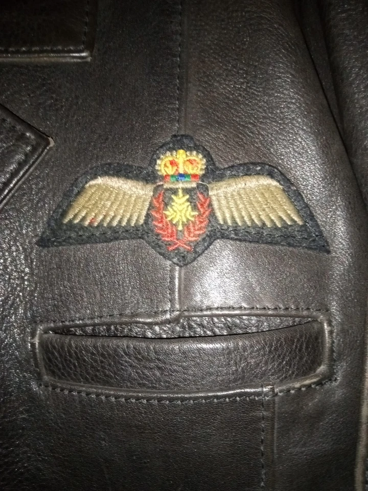Chaqueta De Colección Avirex Oficiales O'Coat Cuero de Campo Piloto de Vuelo Talla Mediana  Foto 4 de 4