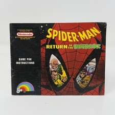 Spider Man Return of the Sinister Six Nintendo NES Manual Only No Game