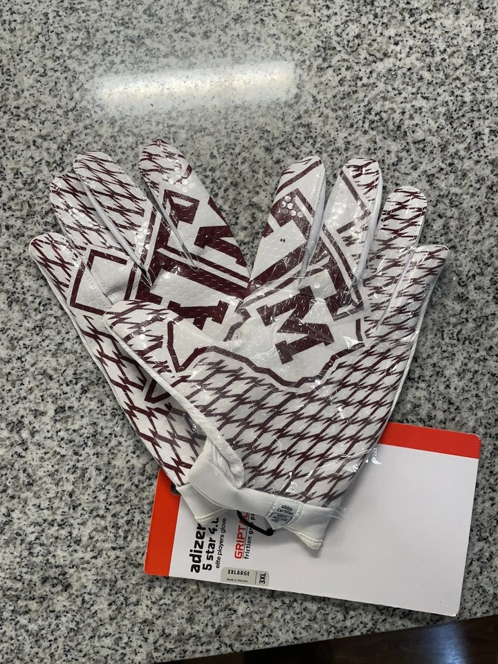 Texas A&M Aggies Team Issue 足球手套,PE,全新 — 第 4/4 张图片