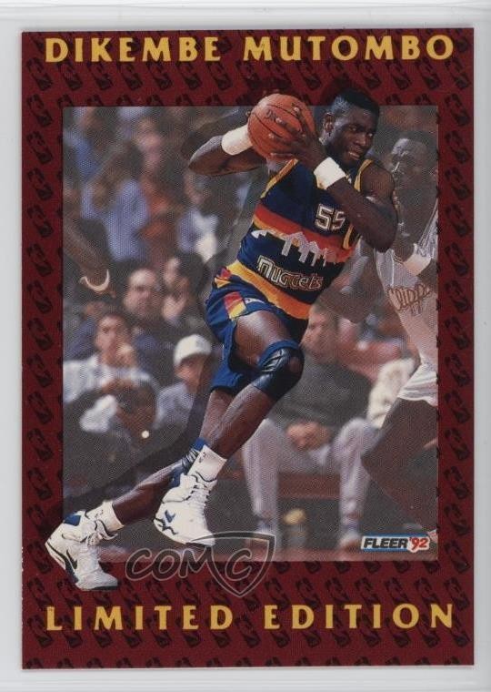 1991-92 Fleer Limited Edition Dikembe Mutombo #5 Rookie RC HOF 1l8b