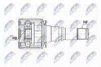 Gelenksatz Antriebswelle NTY NPW-ME-054 FüR Mercedes W251 Klasse V251 280 CDI
