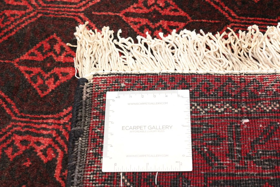 Vintage Dark Red Traditional 2'11