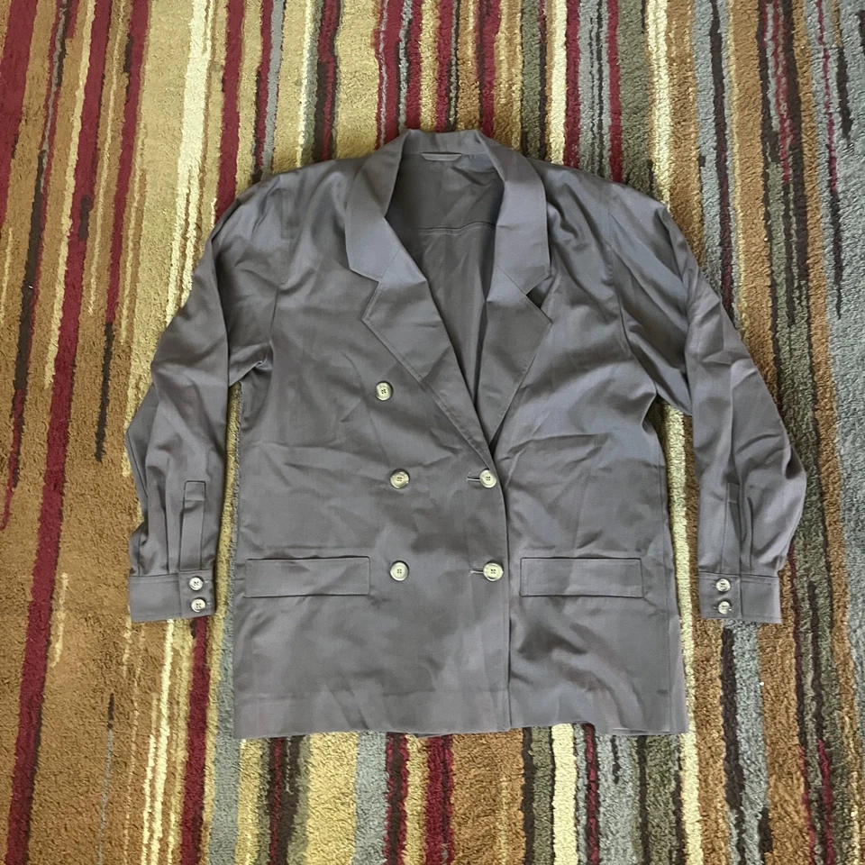 Vintage Jaeger Falda Traje Mujer 14 Marrón Lana Blazer Plisado Maxi Hecho en Reino Unido Años 80 Foto 2 de 4