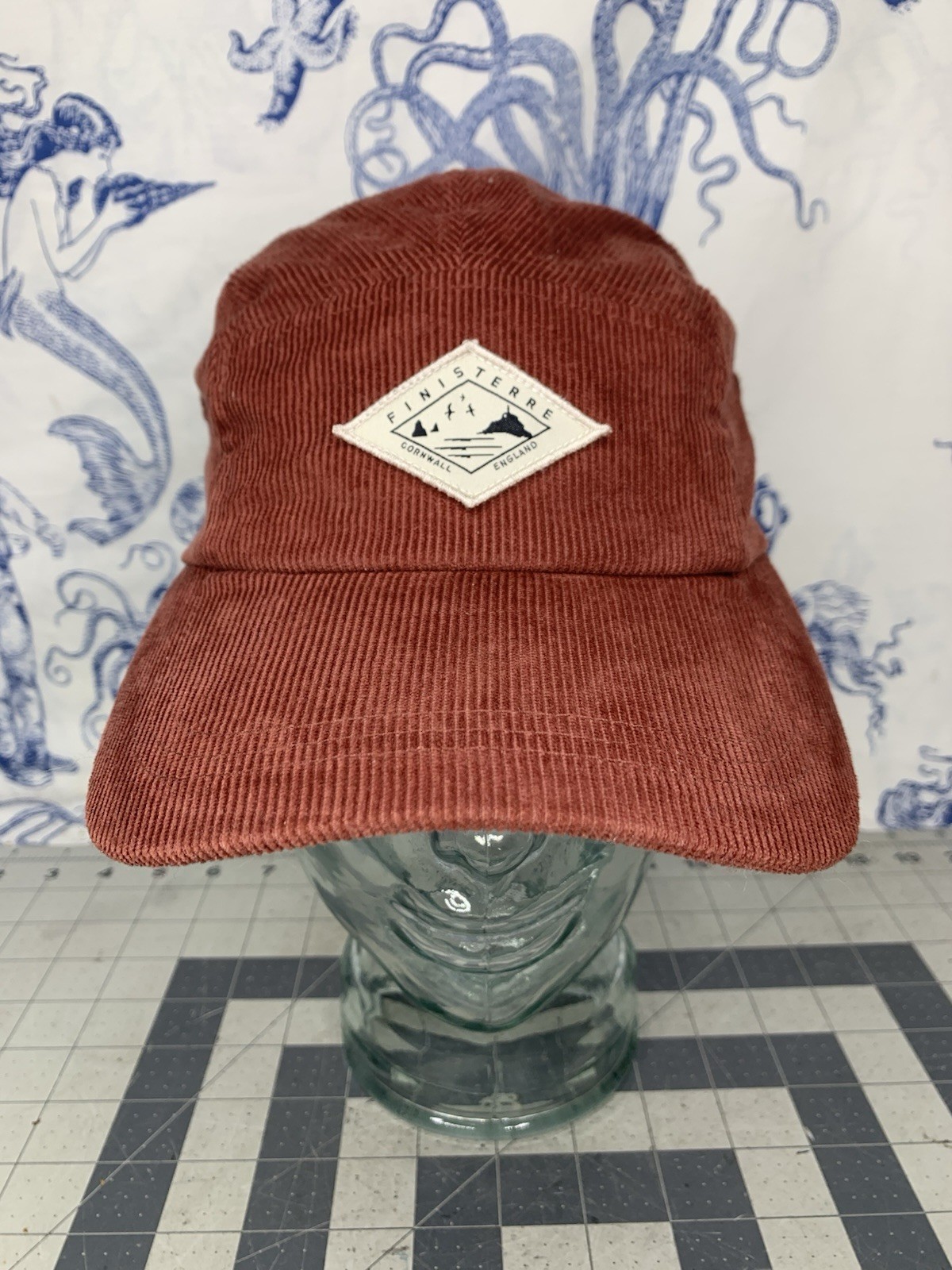Finisterre Patch Hat Adjustable Red Corduroy Dad … - image 1
