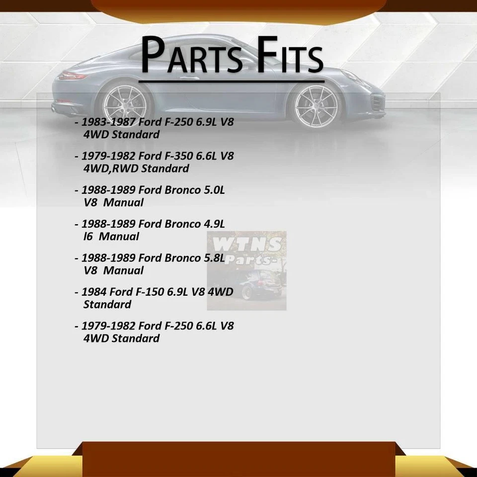 Se adapta a Ford Bronco GMB 1988 1989 eje trasero todas las juntas junta universal Foto 3 de 4
