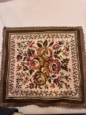 Vintage-Gobelin-Deckchen Zierdeckchen 32x32