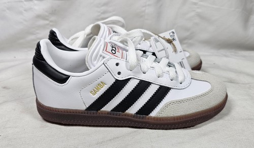 Adidas Samba Indoor Soccer Shoe - White IF1944 - Size Kids 1.5 - Picture 5 of 10