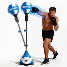 MERACH Punching Bag with Stand 8 Suction Cups 53-62 Height Home Boxing Equipment