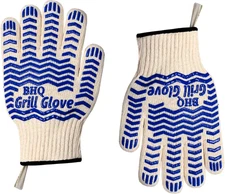 2 PCS Heat Resistant Oven Gloves - BBQ Gloves Grill Heat Resistant Cooking Gl...