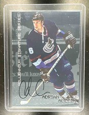 1999-00 In The Game Be a Player Signature Series Adrian Aucoin Silver Auto