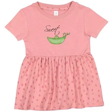 Inktastic Sweet Pea Infant Dress Shower Pods Cursive Vine Script