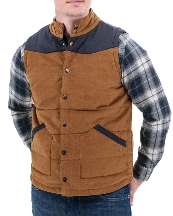 NWOT Sz L OLD RANCH Reese Quilted Corduroy Vest Men's Outdoors