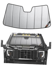 Windshield Sun Shade Custom fits Chevy Silverado/GMC Sierra 1500 gray-safeguard