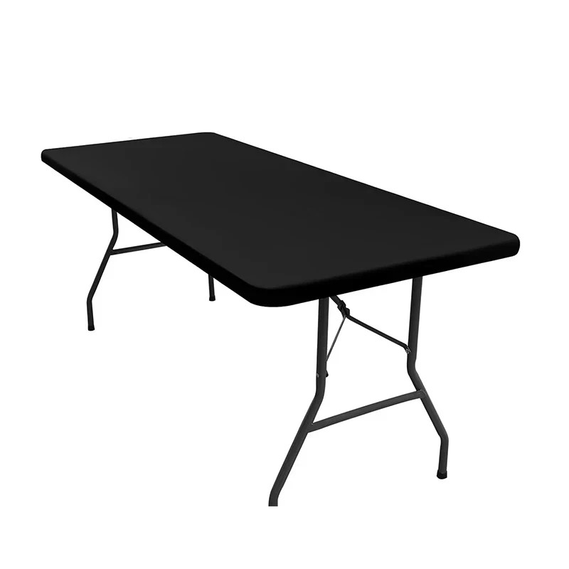 6 Ft Plastic Folding Table cloth for Indoor/Outdoor Dining & Partiesf