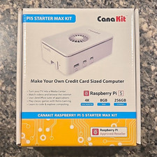 CanaKit Raspberry Pi 5 Starter Max Kit 8GB RAM 256GB 4K Dual Monitor