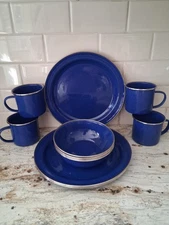 Enamel Tin Style Tableware Set.