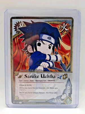 Sasuke Uchiha Chibi - N-1175 Naruto Bandai CCG TP3 NM 1st Edition